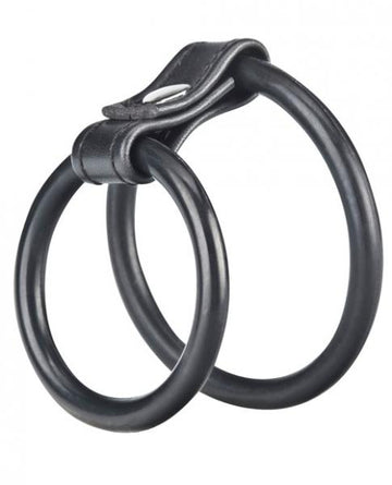 C &amp; B Gear Duo Cock And Ball Ring Black