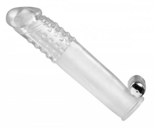 Clear Sensations Penis Extender Vibro Sleeve with Bullet