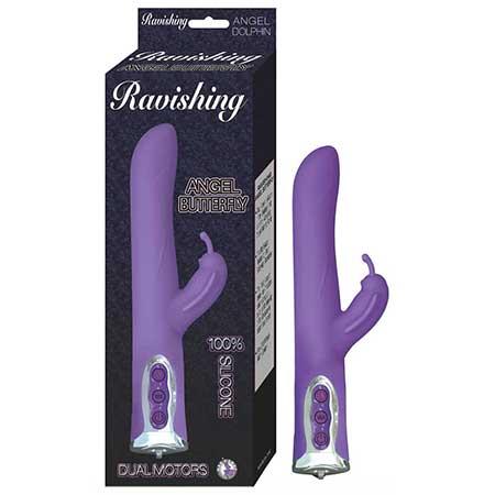 Ravishing Angel Butterfly Silicone 7 Function Waterproof Purple