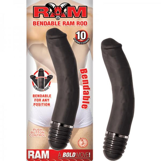 Ram Bendable Ram Rod 10 Function Waterproof Black