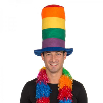 Rainbow Tall Hat