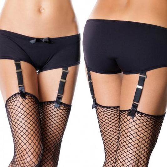 Garter Boyshorts Small/Medium Black