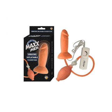 Maxx Men Inflatable Vibrating Love Plug Beige