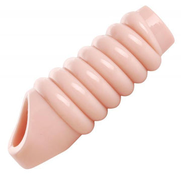 Really Ample Ribbed Penis Enhancer Beige