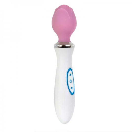 Luminous Rose Rechargeable Wand Massager Pink