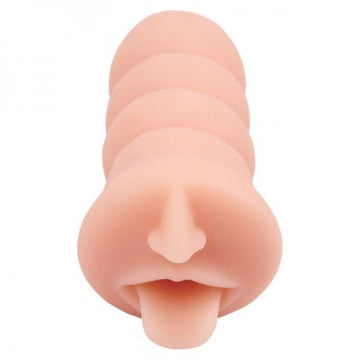 Skinsations Cum Guzzler Mouth &amp; Tongue Stroker Beige