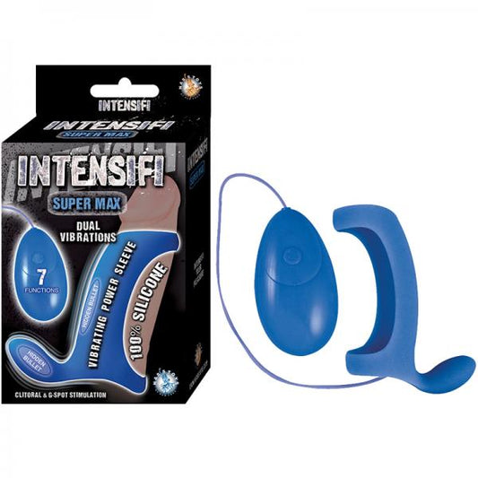 Intensifi Super Max Silicone 7 Function Dual Vibration Blue