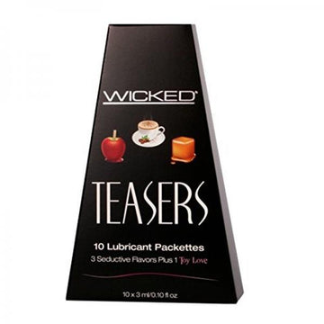 Wicked Teasers Sampler (10 Packettes - 3 Flavors + 1 Toy Love)