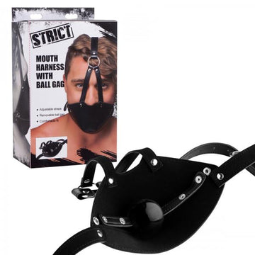 Strict Mouth Harness With Ball Gag