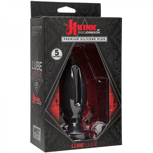 Kink Wet Works Silicone Lube Luge Plug 5in Black