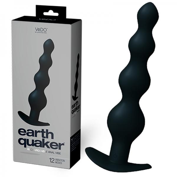 Vedo Earth Quaker Anal Vibe - Just Black - Men&#039;s