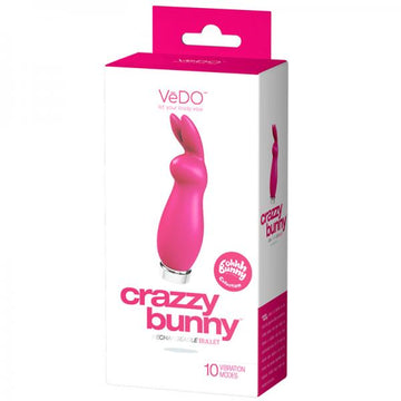 Vedo Crazzy Bunny Rechargeable Mini Vibe - Pretty In Pink