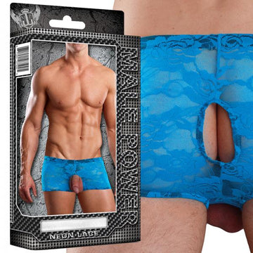 Male Power Neon Lace Double Pleasure Turq S/m