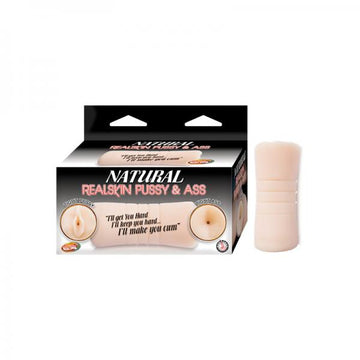 Natural Realskin Pussy &amp; Ass Beige Stroker