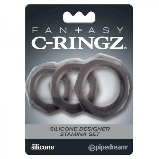 Fcr - Fantasy C-ringz Silicone Designer Stamina Set Black