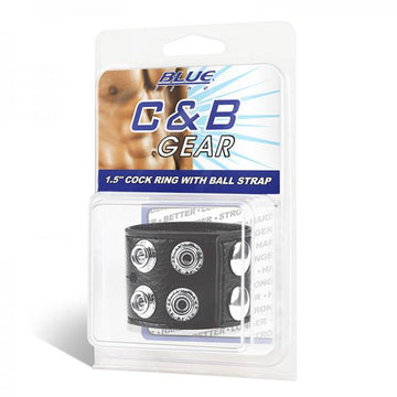 Cb Gear 1.5in Cock Ring With Ball Strap