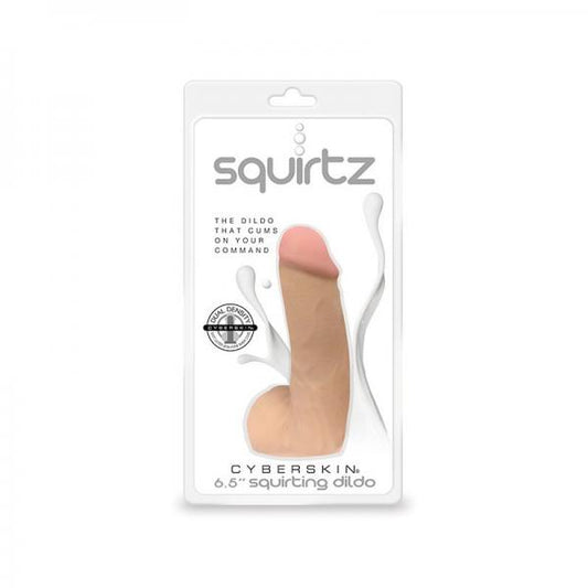 Squirtz Cyberskin 6.5in Squirting Dildo