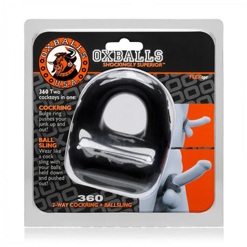 Oxballs 360, Cockring &amp; Ballsling, Black