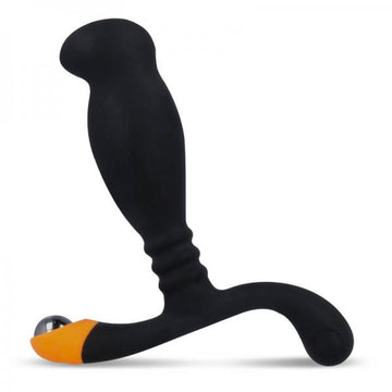 Nexus Ultra Si Silicone &amp; Polypropylene Massager - Black/orange