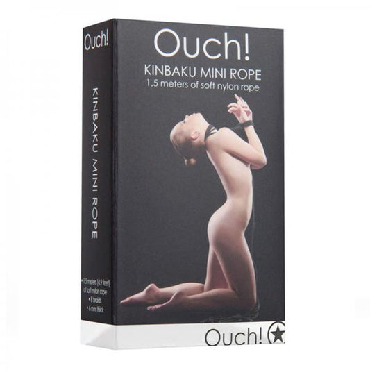 Ouch! Kinbaku Mini Rope - 1.5m - Black