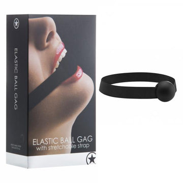 Ouch! Elastic Ball Gag - Black