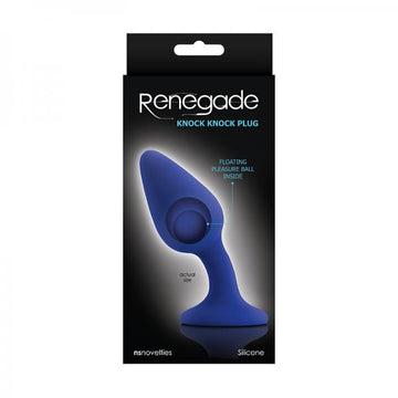 Renegade Knock Knock Anal Plug Blue