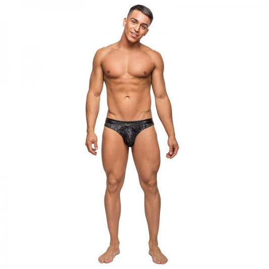 Male Power Dazzle Insert Thong Black Sm