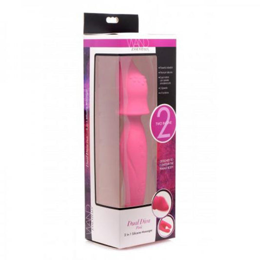 Wand Essentials Dual Diva-2 In 1 Massager, Pink