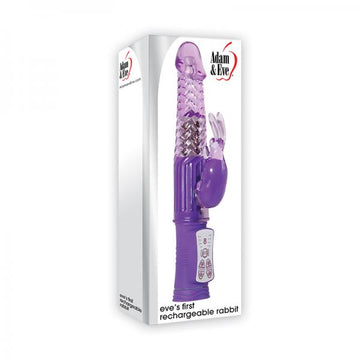 Adam &amp; Eve Eve&#039;s First Rechargeable Bunny Purple