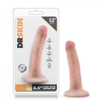 Dr. Skin - 5.5 Inch Cock With Suction Cup - Vanilla