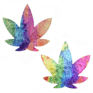 Neva Nude Pasty Weed Leaf Plur Fur Velvet