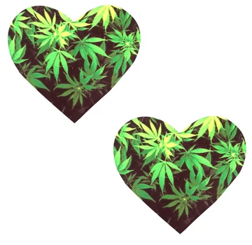 Neva Nude Pasty Heart Weed Leaf