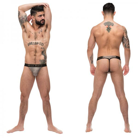 Male Power Viper Micro G-string V Gold/black L/xl