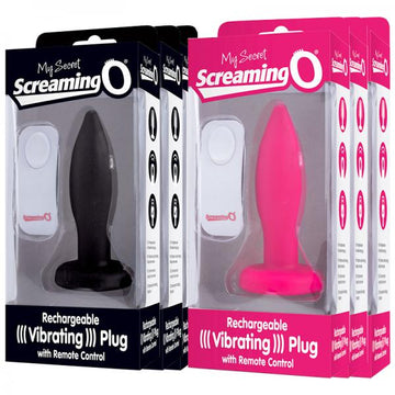 Screaming O My Secret Remote Vibrating Plug - Assorted Box (6pc)