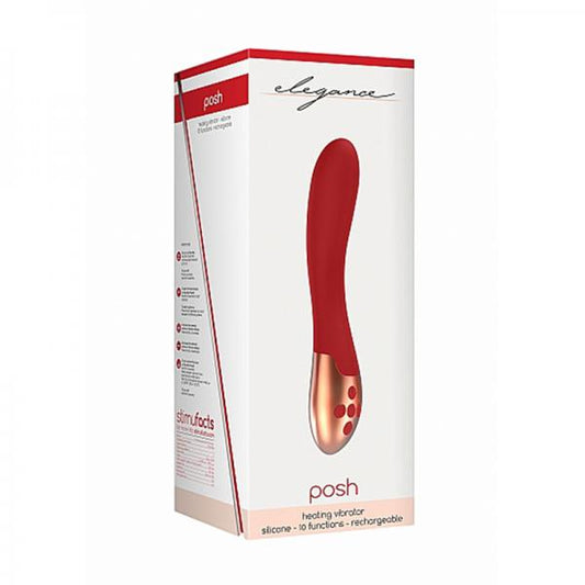 Elegance Posh Heating G-spot Vibrator - Red