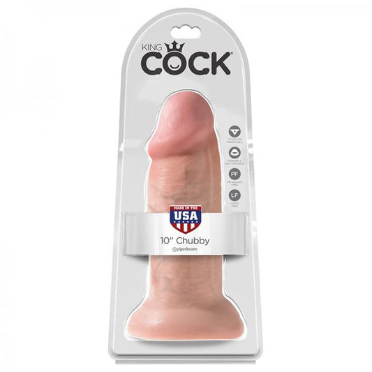 King Cock 10in Chubby Flesh