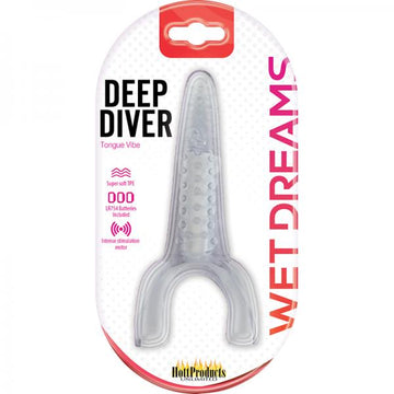 Tongue Star Deep Diver Vibrating Tongue With Motor Clear