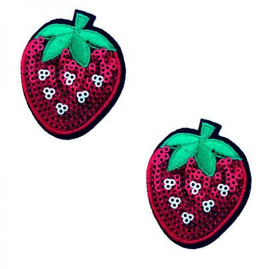 Neva Nude Reusable Pasties Strawberry Sequins