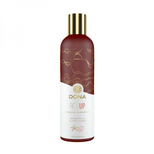 Dona Essential Massage Oil Revup Mandarin & Ylang Ylang 4oz