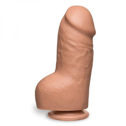 The D Fat D 8 inches With Balls Firmskyn Beige Dildo