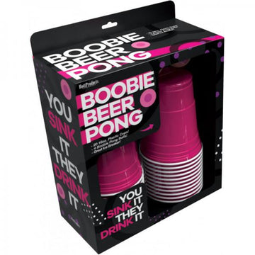 Boobie Beer Pong Boxed Set With Cups &amp; Boobie Balls