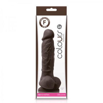 Colours - Pleasures - 5in Dildo - Dark Brown