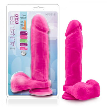 Au Natural - Bold - Massive - 9in Dildo - Pink