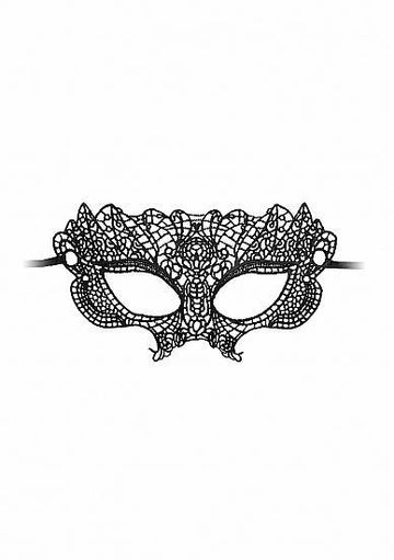 Princess Black Lace Mask Black