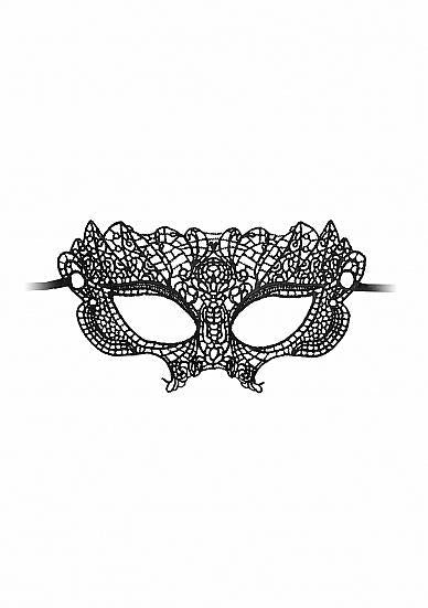 Princess Black Lace Mask Black