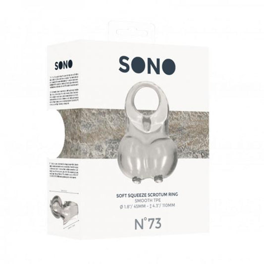 Sono No. 73 - Soft Squeeze Scrotum Ring - Translucent