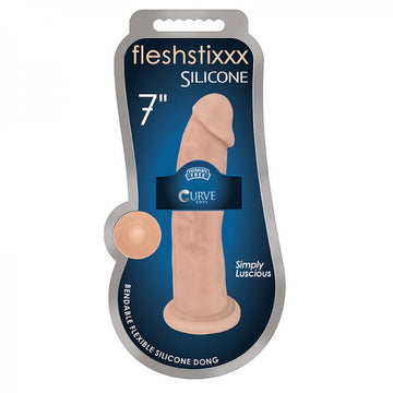 Fleshstixxx Silicone Silexpan Dildo 7in Vanilla