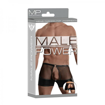 Male Power Extreme Garter Ring Short Black S/m