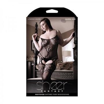 Sheer Nightshade Gartered Tedd B/stock Blk Q