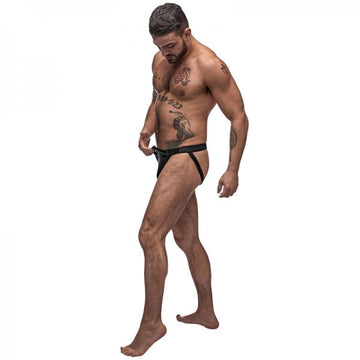 Male Power Grip &amp; Rip Rip Off Thong Black Sm